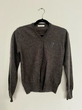 2 Versace Men's Grey & Navy Sweater